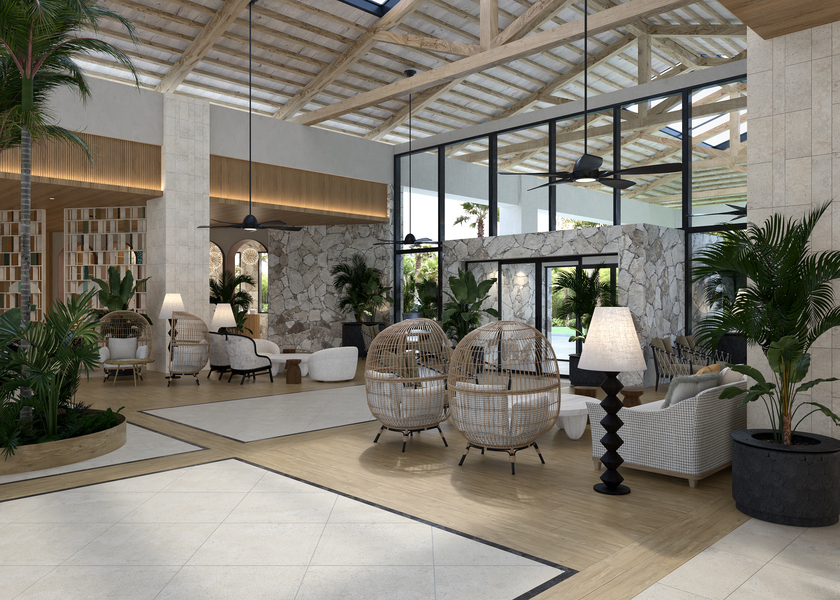 Hotel Secrets playa esmeralda lobby