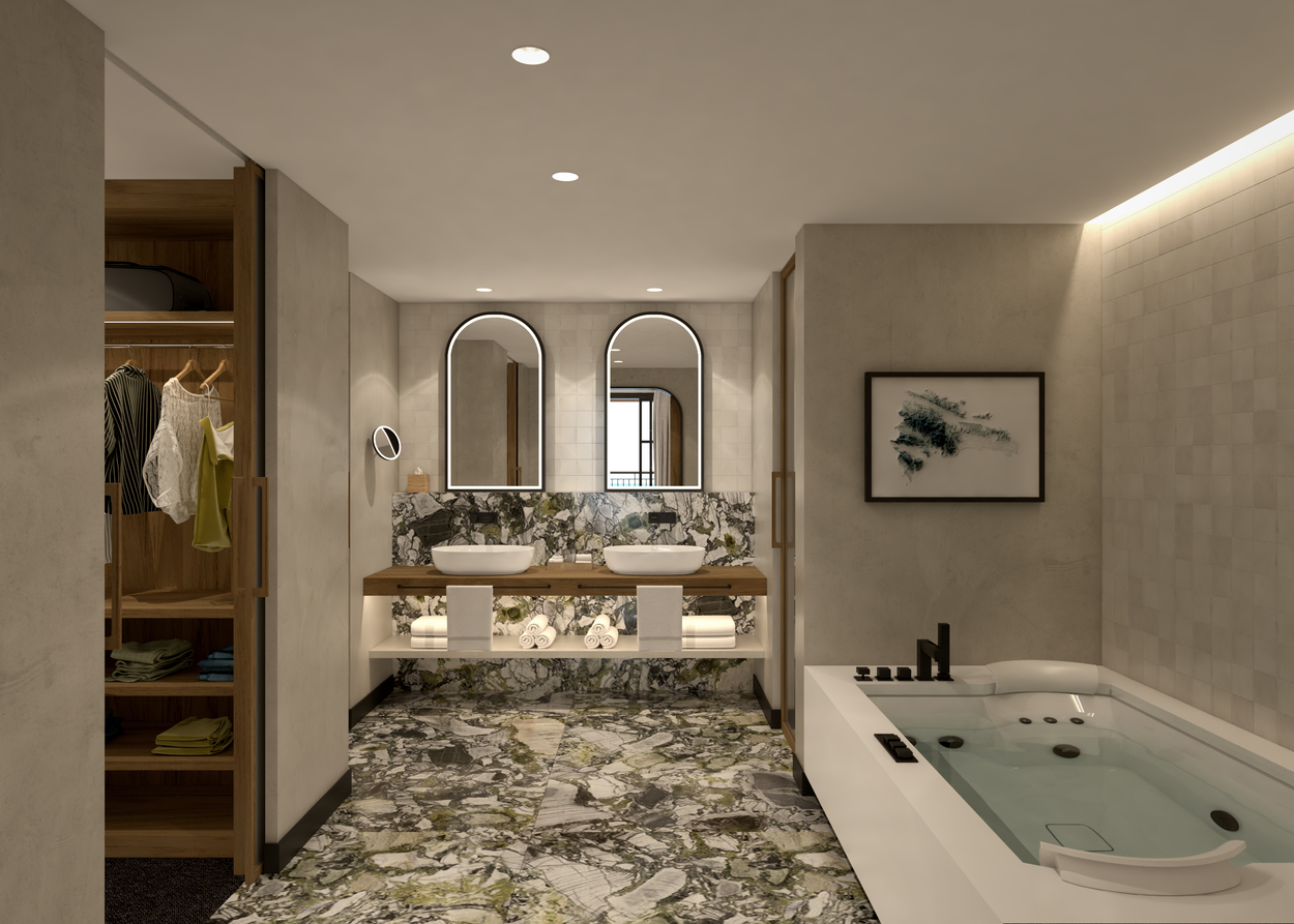 Hotel Secrets playa esmeralda Baño con bañera